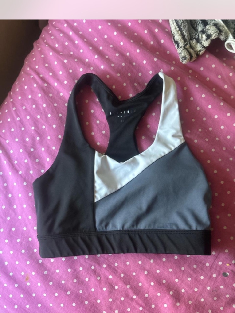 Women’s Allfenix Racerback Sports Bra - Black & Gray